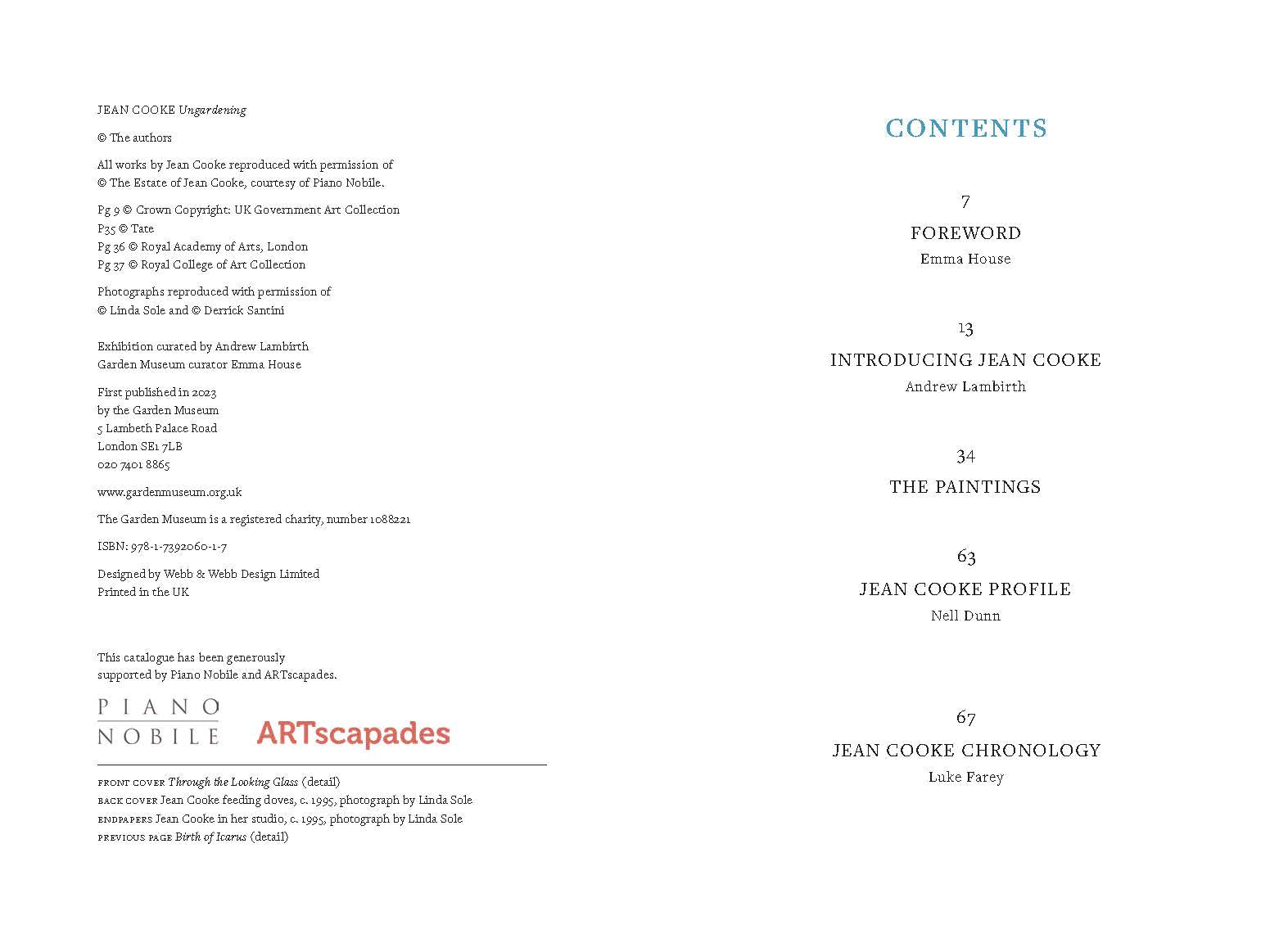 Jean Cooke: Ungardening Catalogue