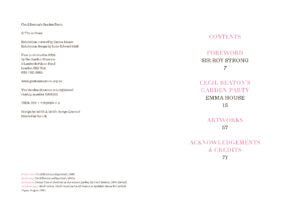 Cecil Beaton's Garden Party Catalogue