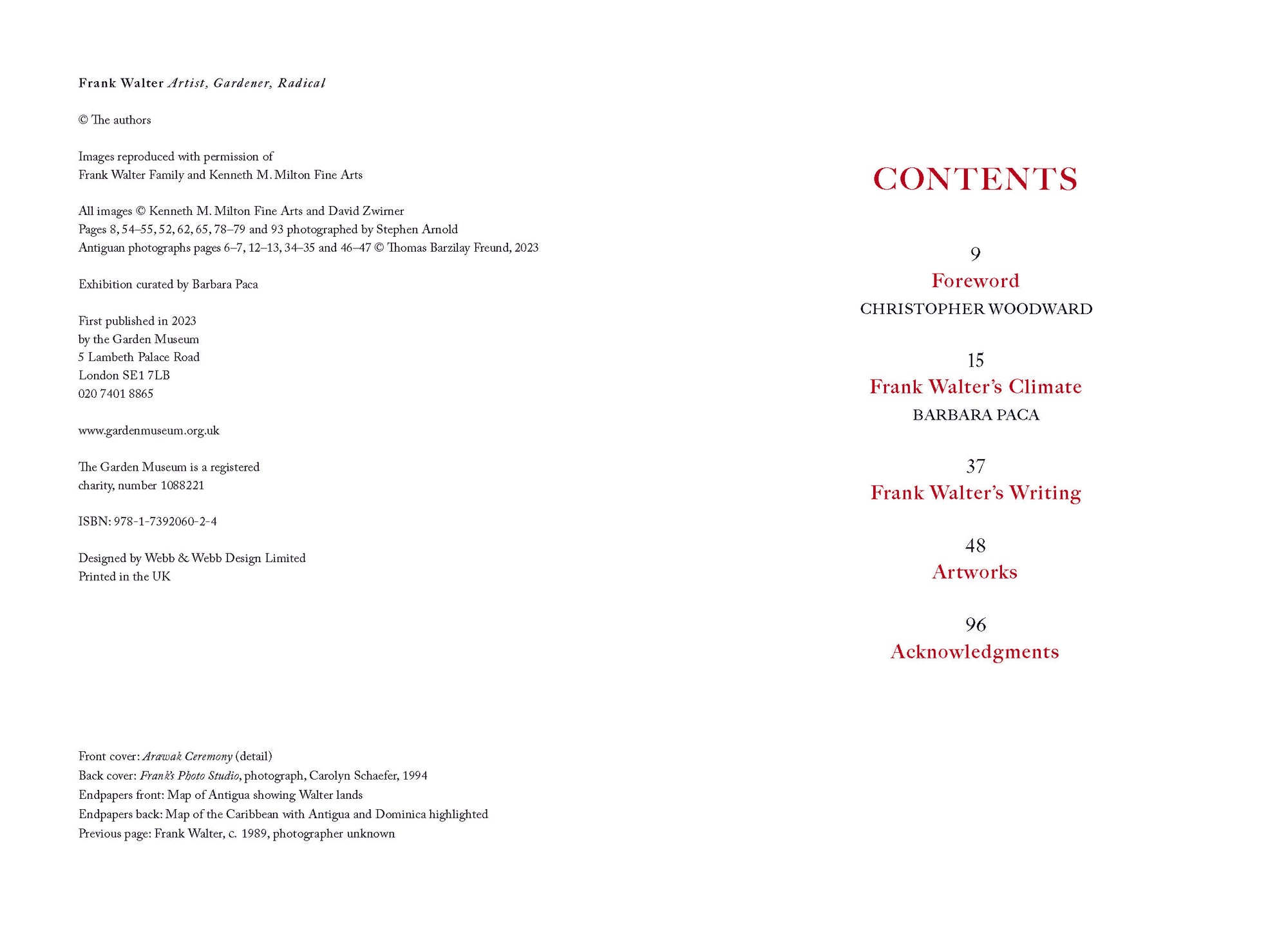 Frank Walter: Artist, Gardener, Radical Catalogue