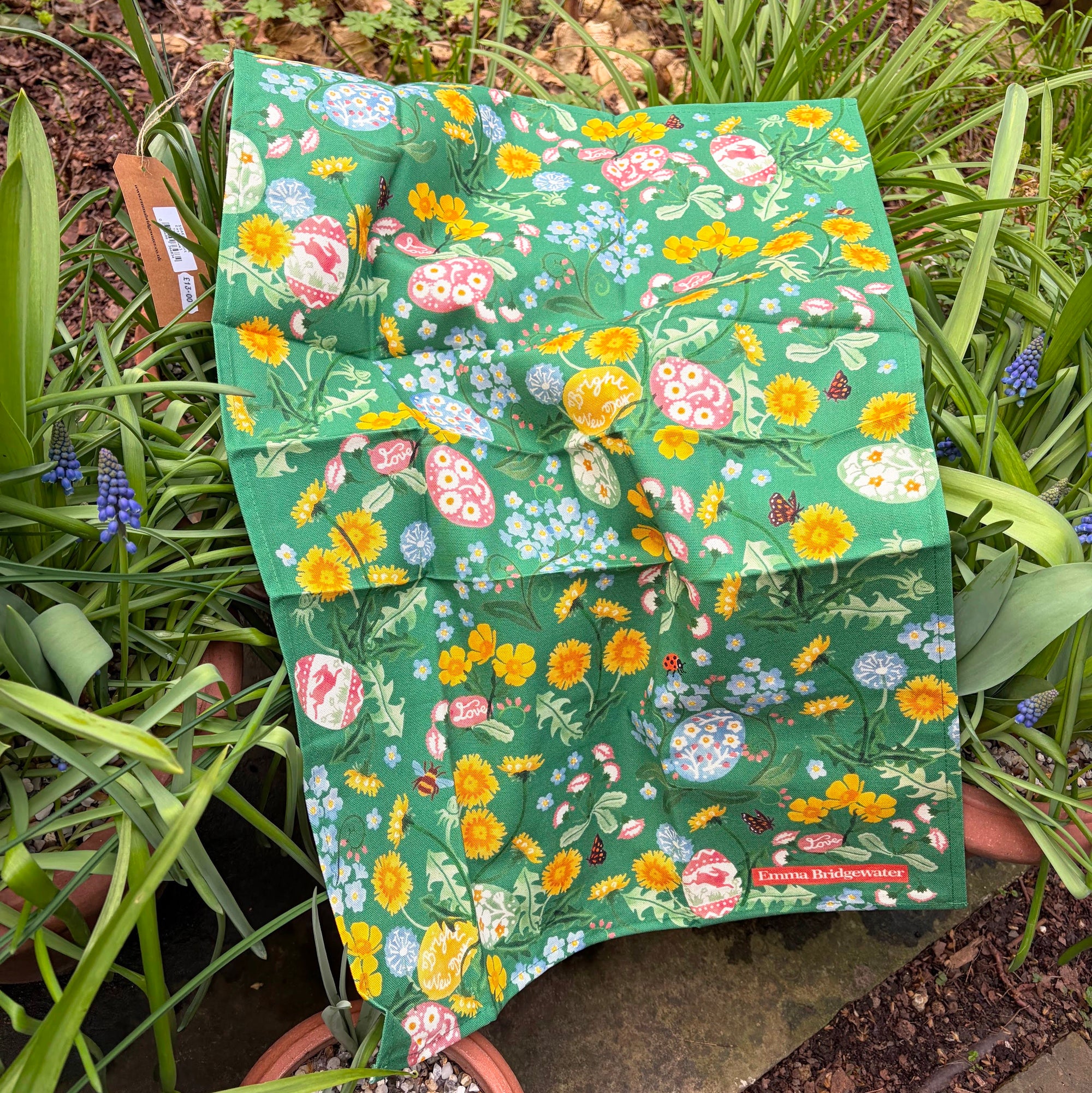 Easter Egg Hunt Tea Towel