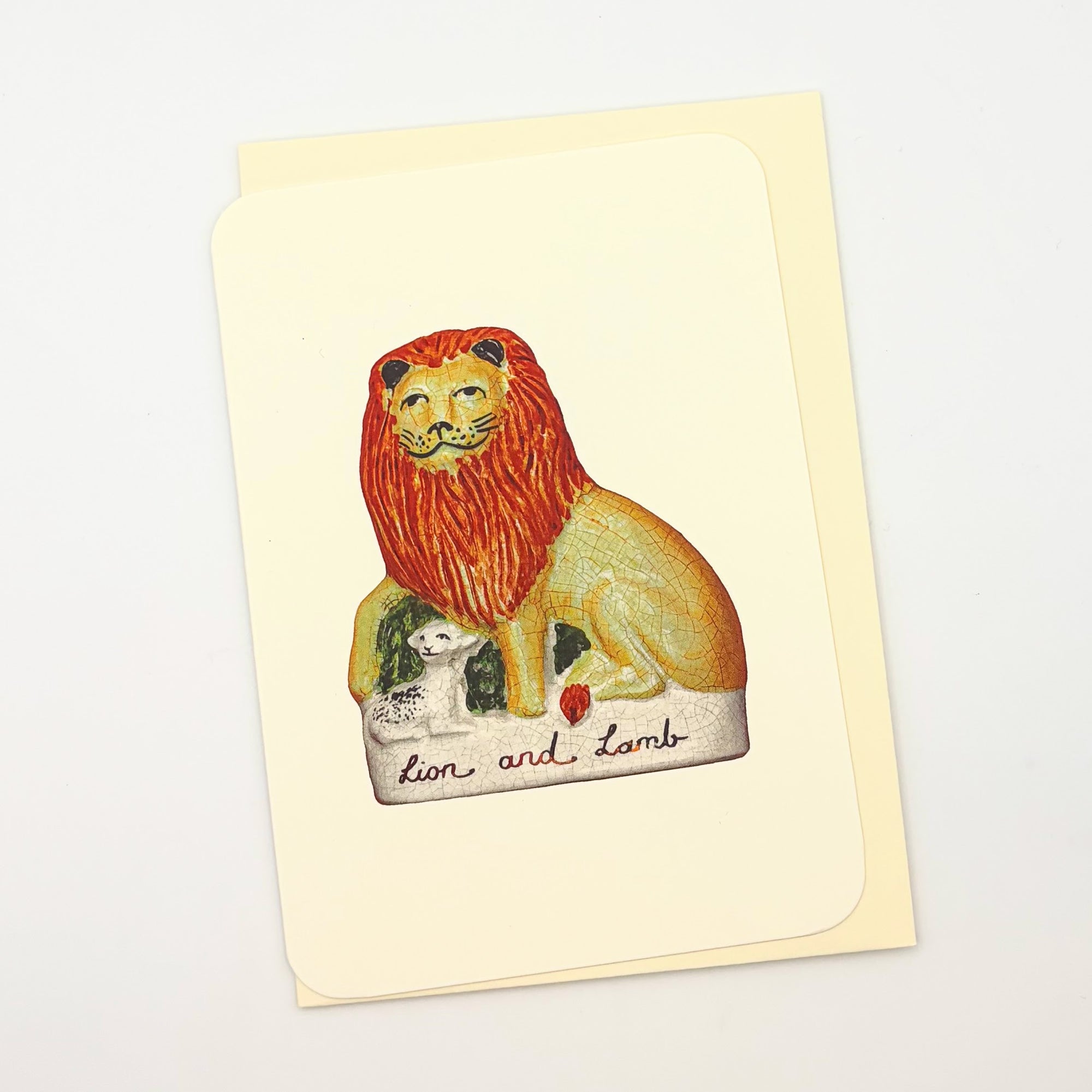 Lion & Lamb Greeting Card