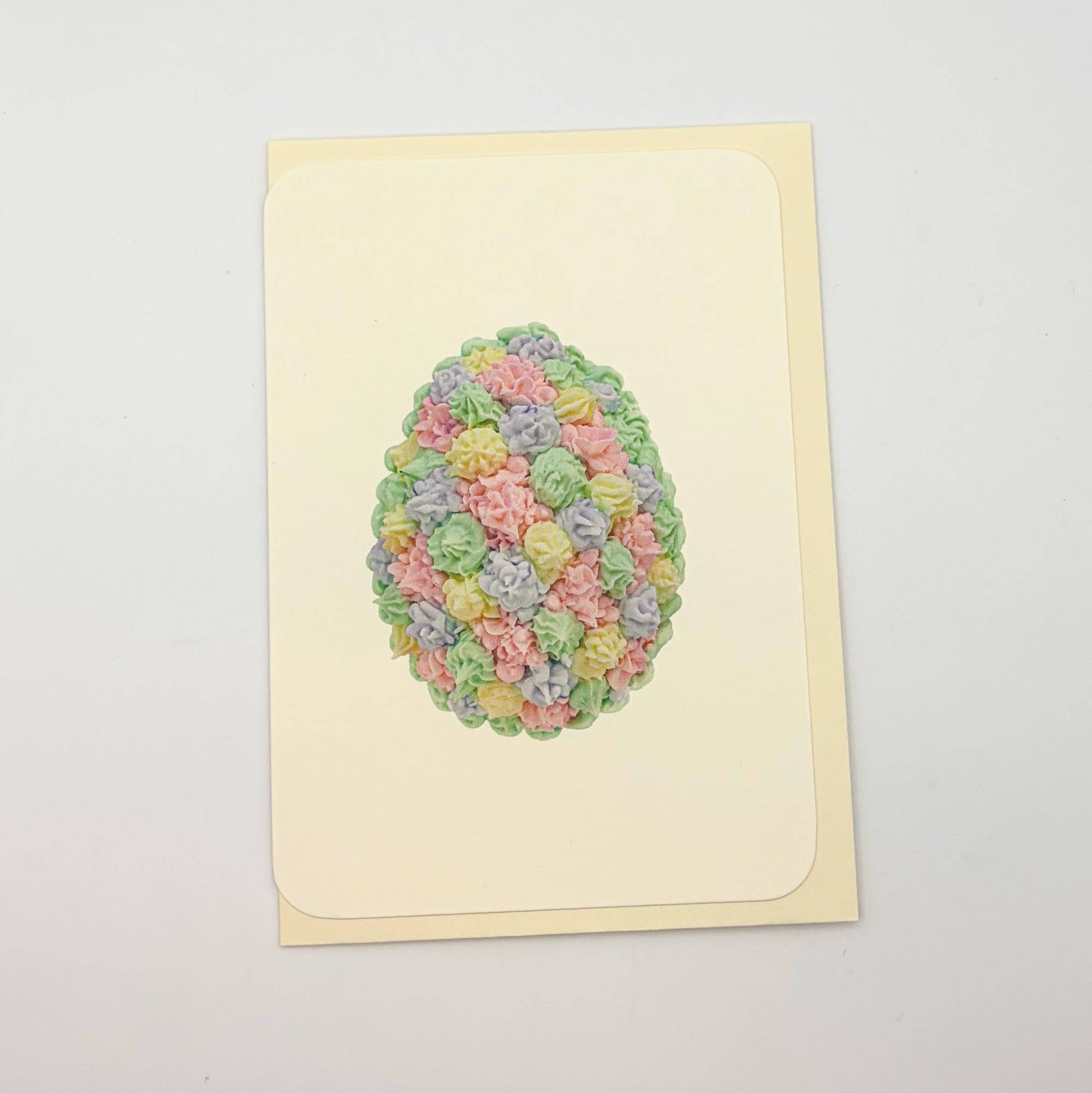 Pastel Florets Royal Icing Eggs Greeting Card