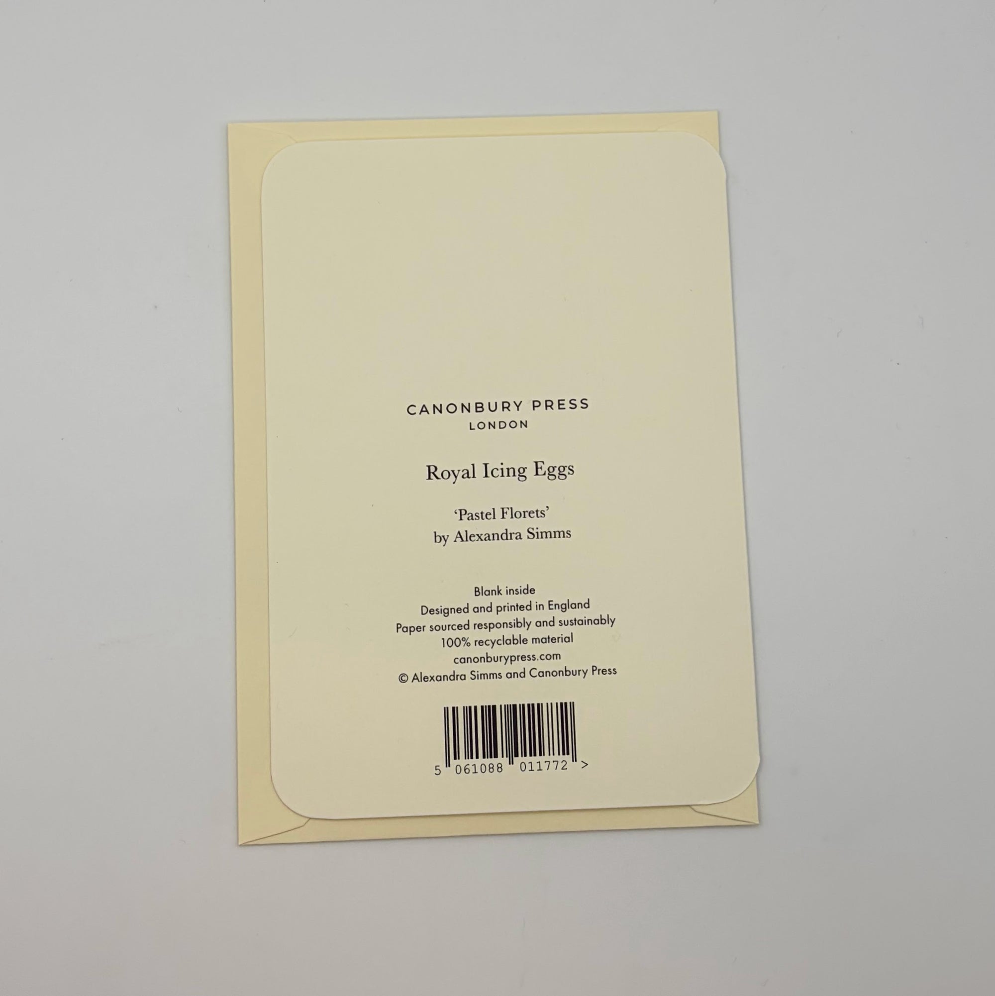 Pastel Florets Royal Icing Eggs Greeting Card