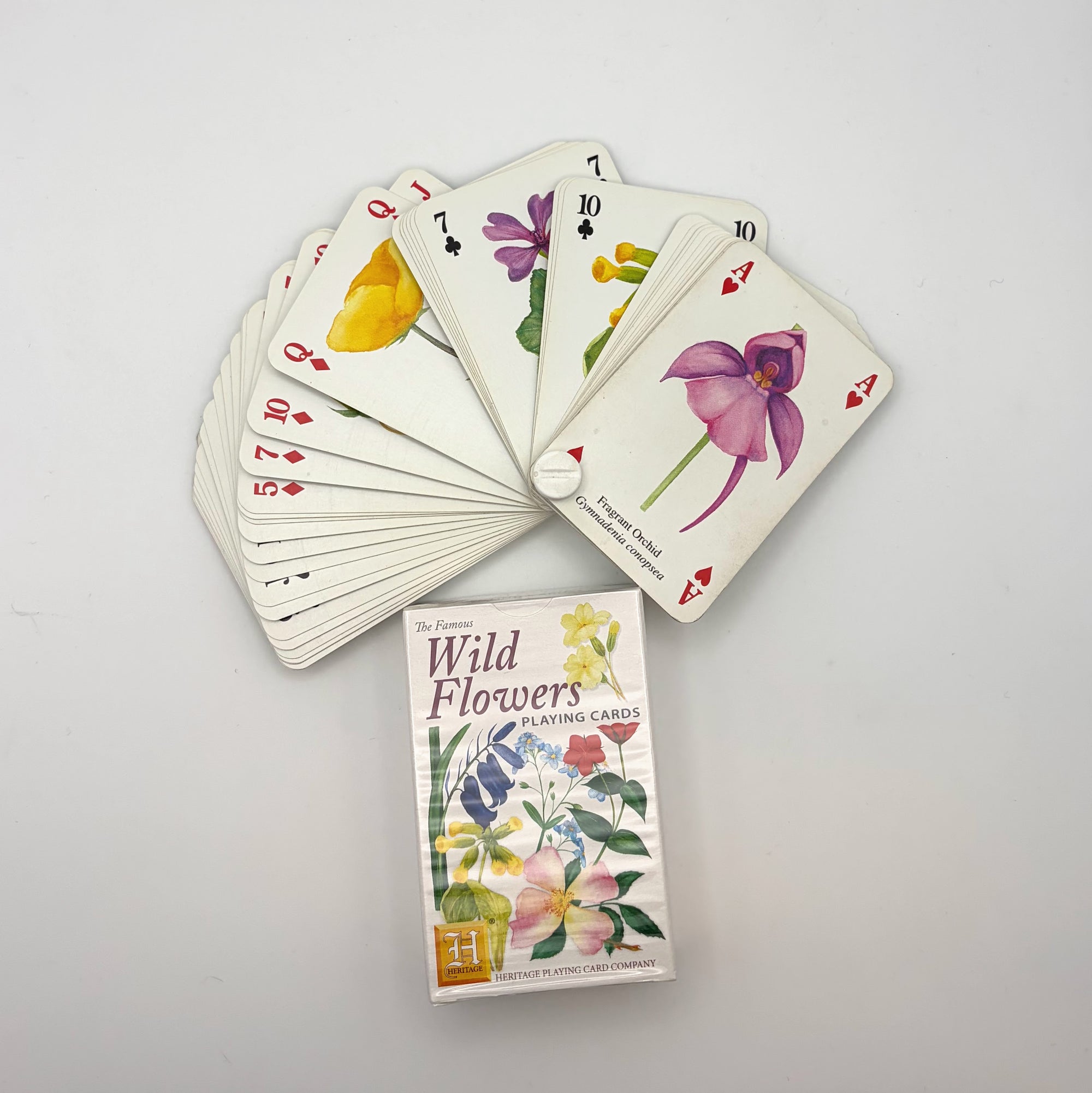 Wild Flowers Playing Cards