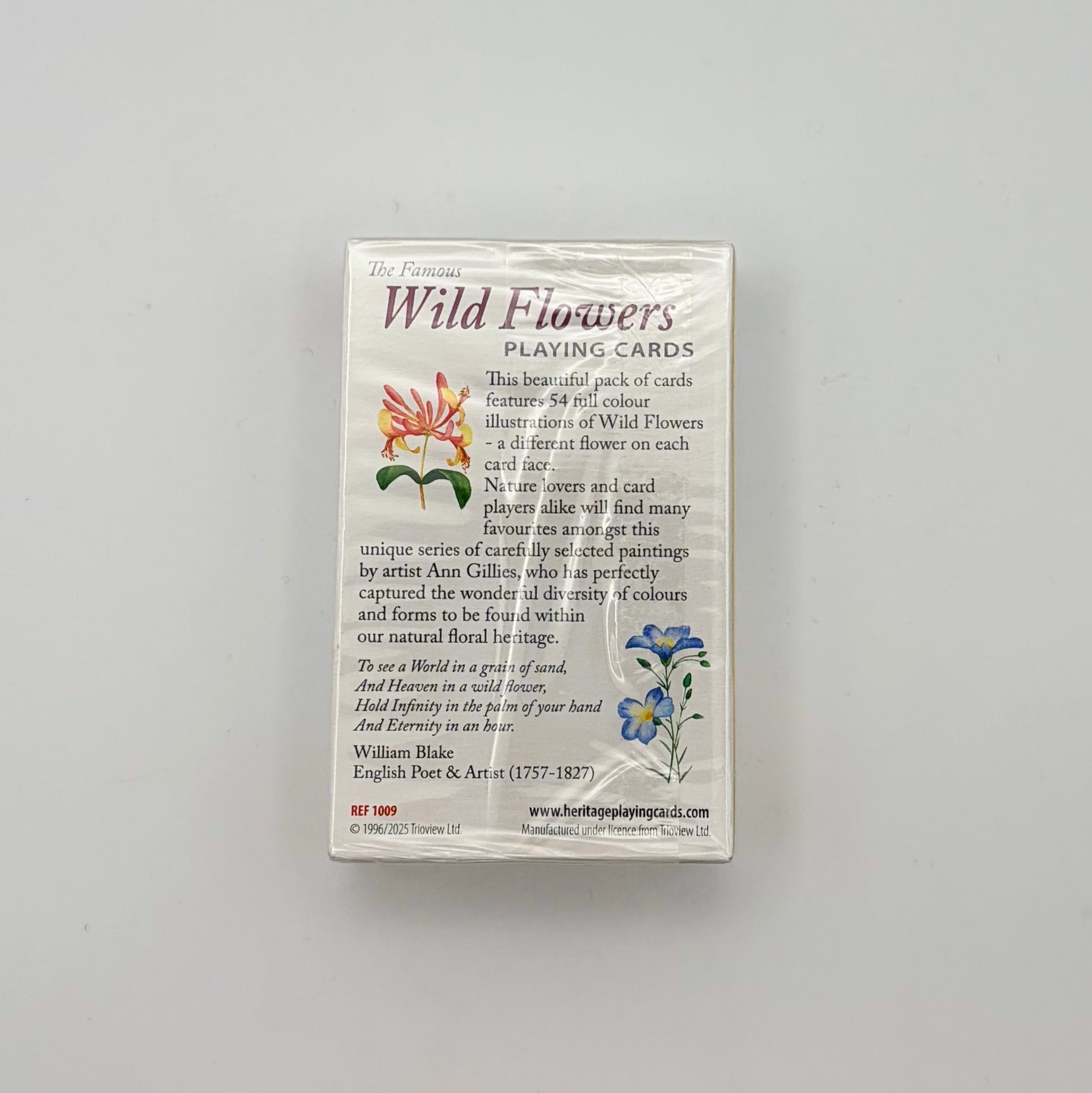 Wild Flowers Playing Cards