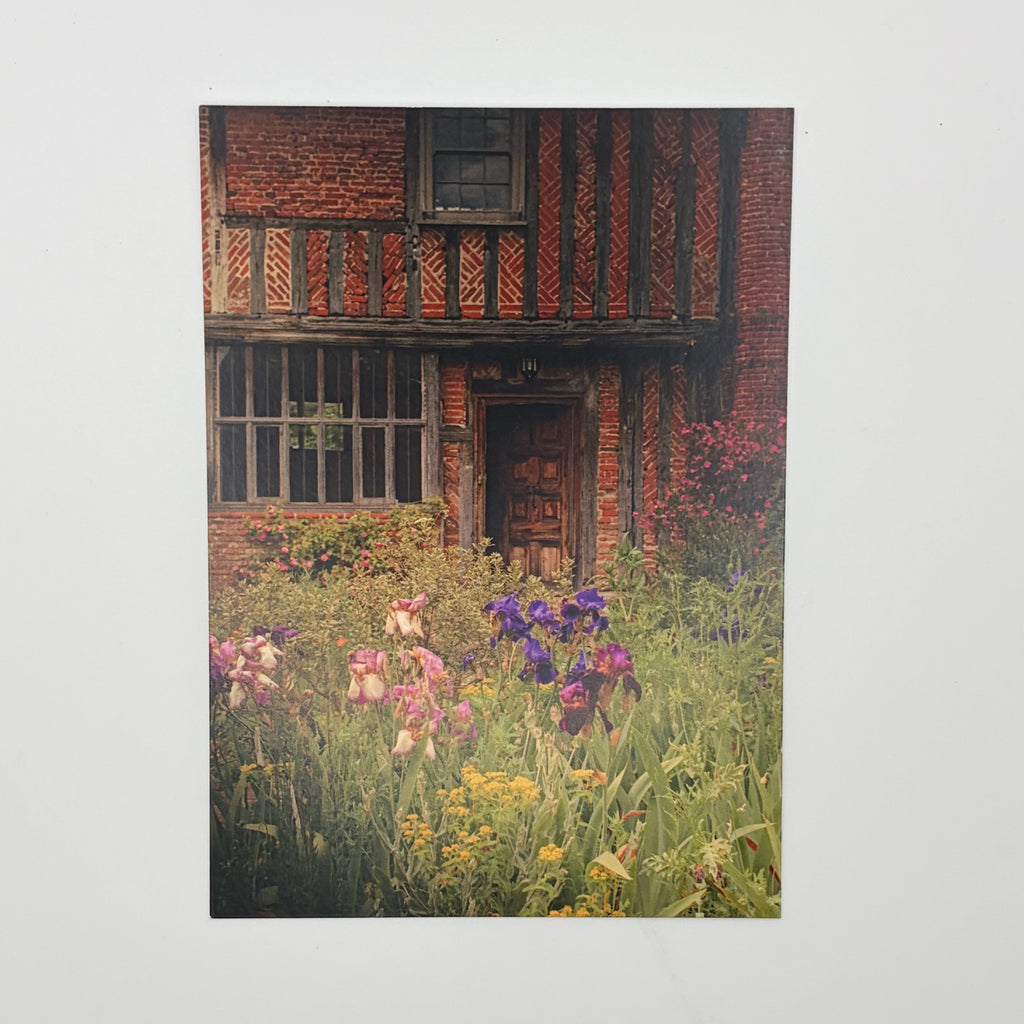 Benton End Door and Irises Postcard