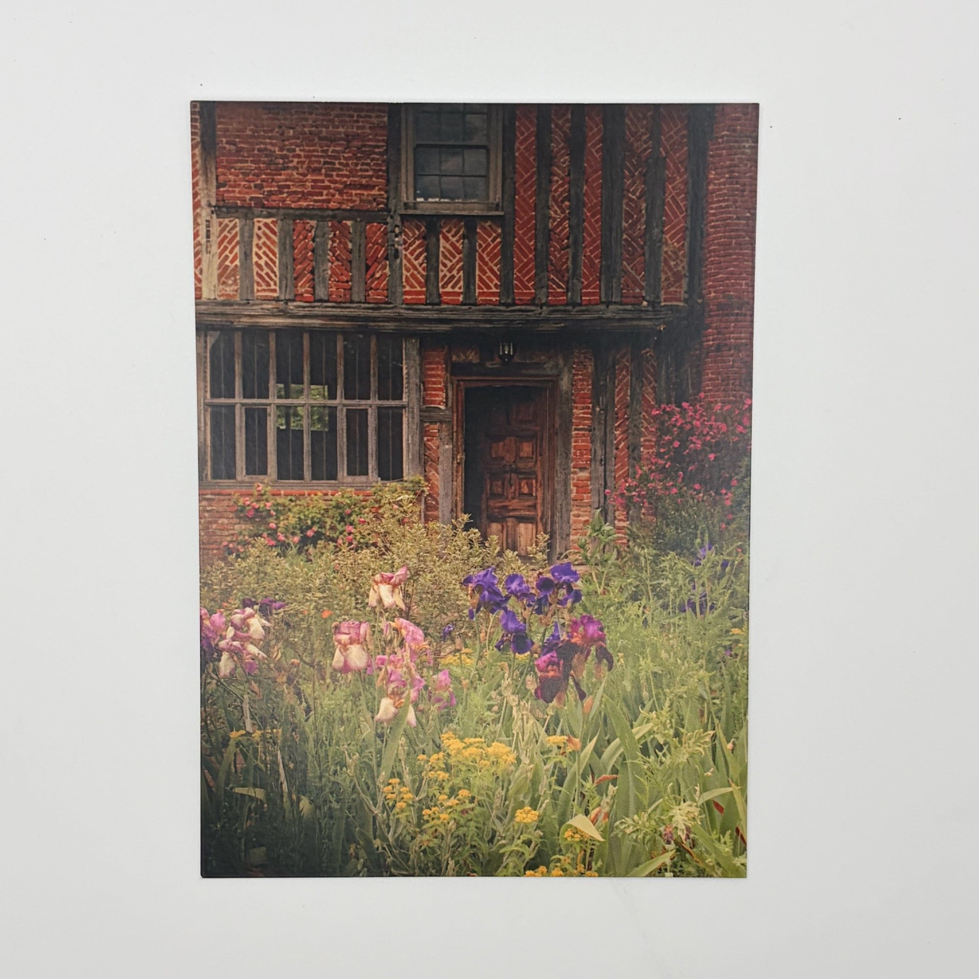 Benton End Door and Irises Postcard
