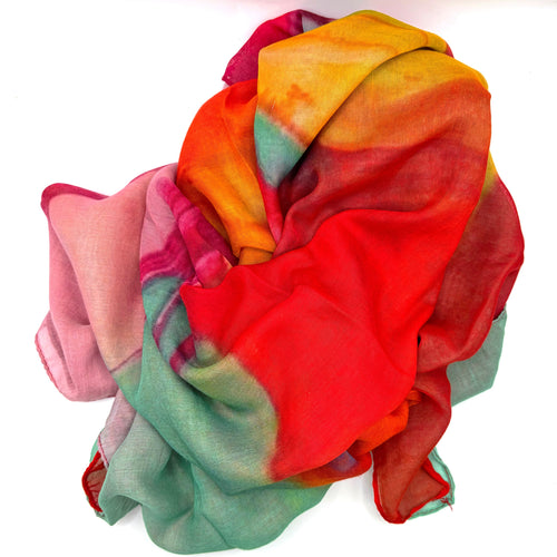 Abstract Red Scarf