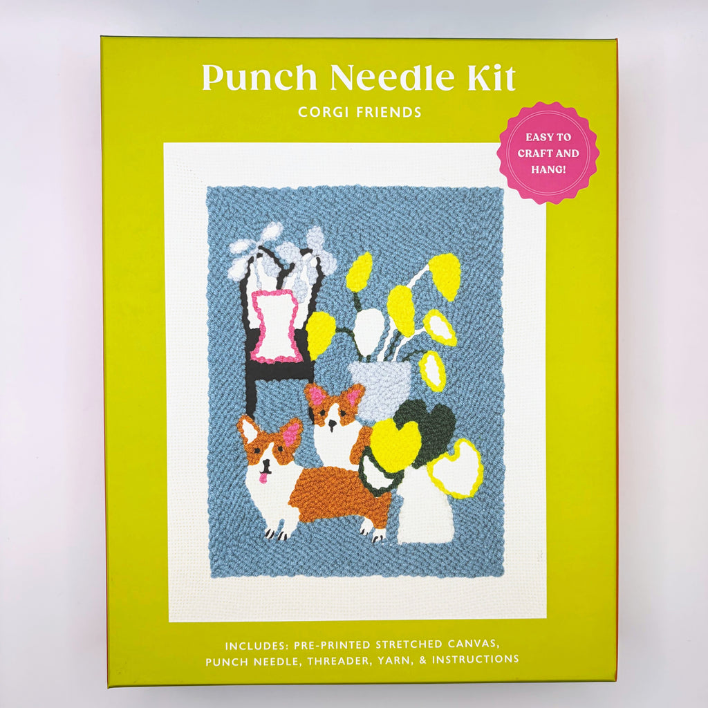 Corgi Friends Punch Needle Kit