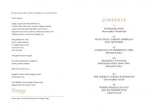 Derek Jarman: My Garden's Boundaries are the Horizon Catalogue