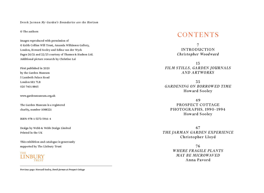 Derek Jarman: My Garden's Boundaries are the Horizon Catalogue