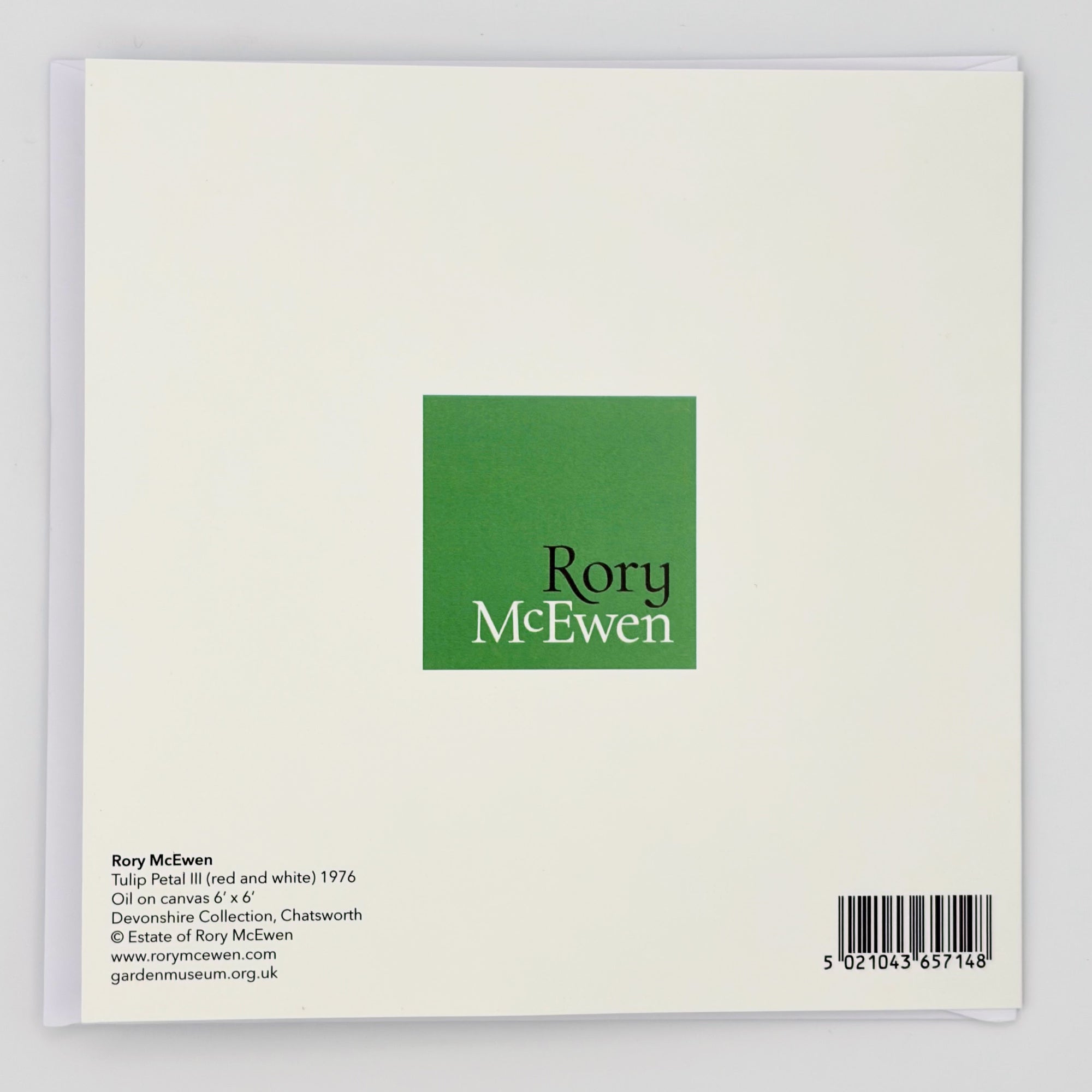 Rory McEwen Greeting Card: Tulip Petal III