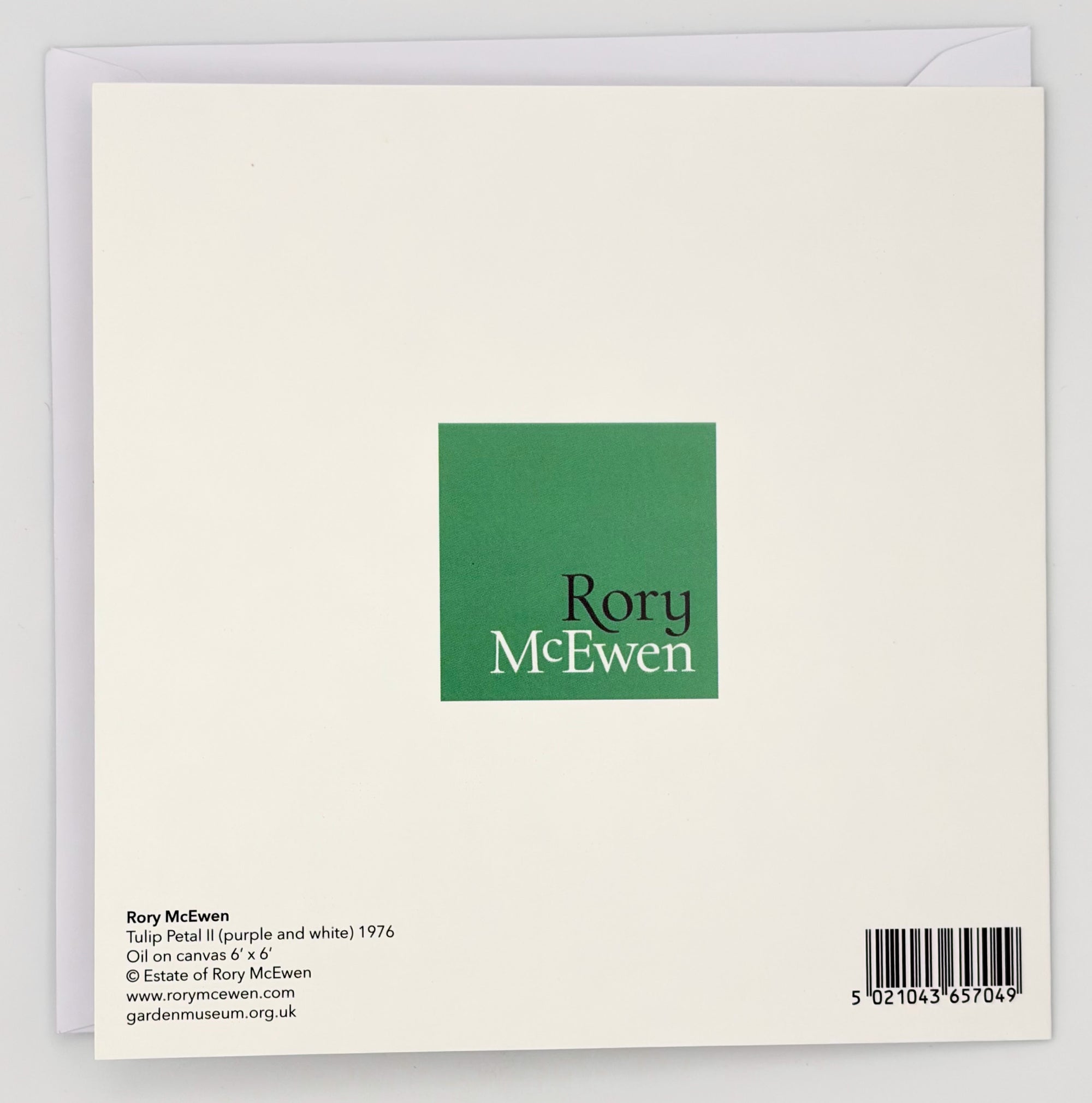 Rory McEwen Greeting Card: Tulip Petal II