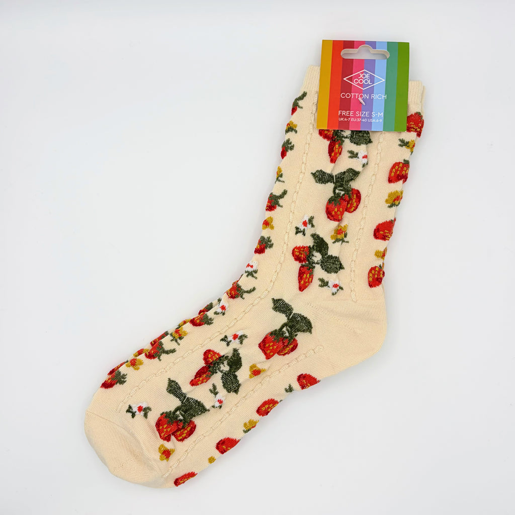 Vintage Strawberry Socks